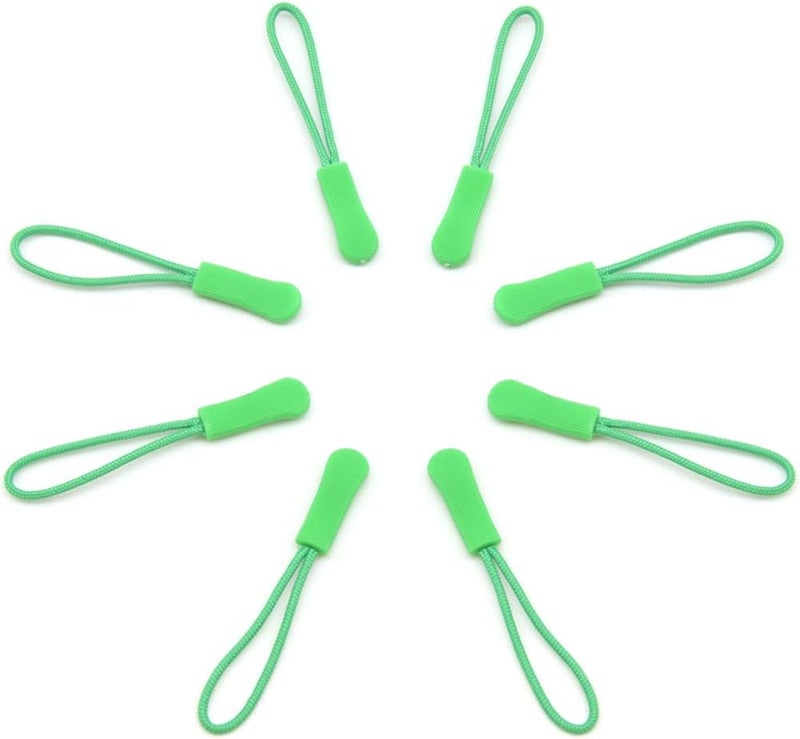 Ruidee 50 Pieces Zipper Pulls Zipper Tabs Zipper Pull Cord Extender Replacement Zipper Pulls for Backpacks, Jackets, Luggage, Purses, Handbags（Light Green） - Image 4